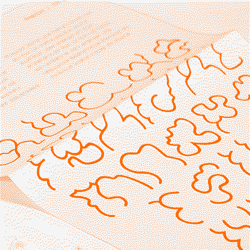 caractère typographique fait à partir d’observation microscopique