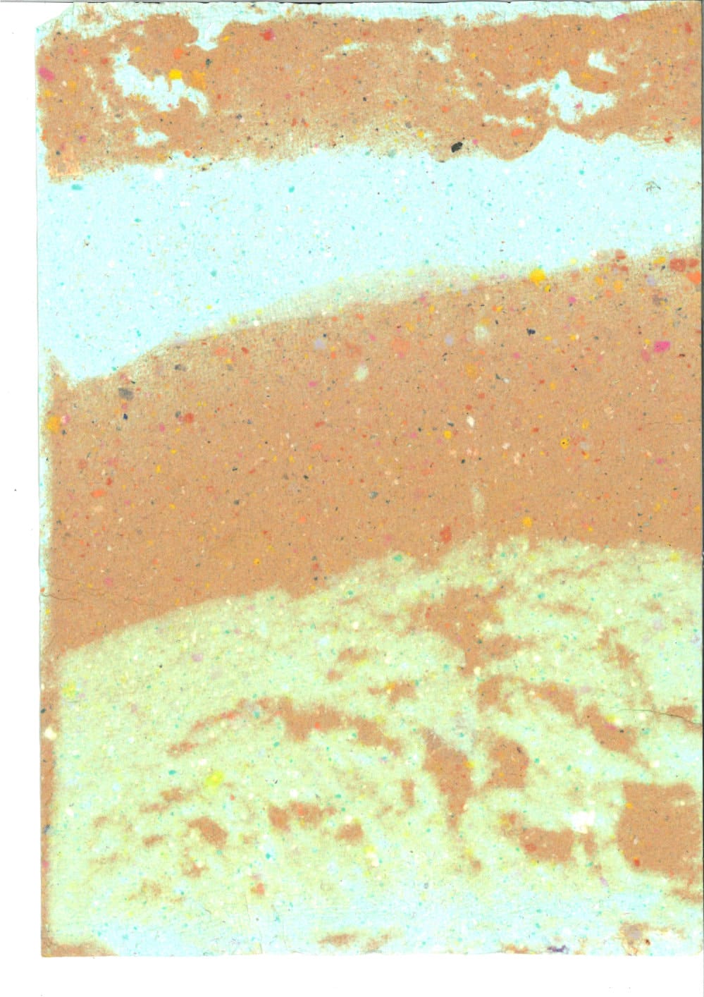 papier fait main, pendant un atelier à l'ésad d'amiens