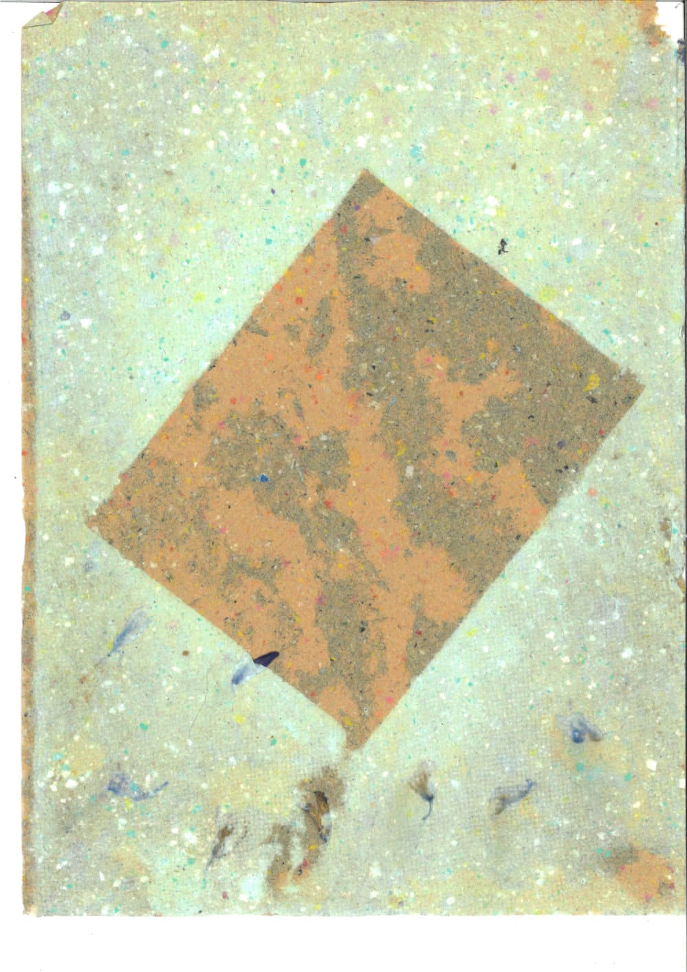 papier fait main, pendant un atelier à l'ésad d'amiens