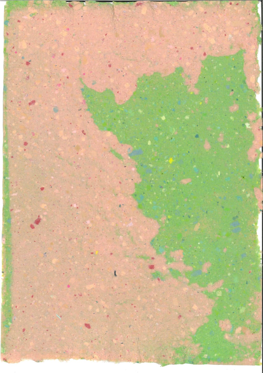 papier fait main, pendant un atelier à l'ésad d'amiens