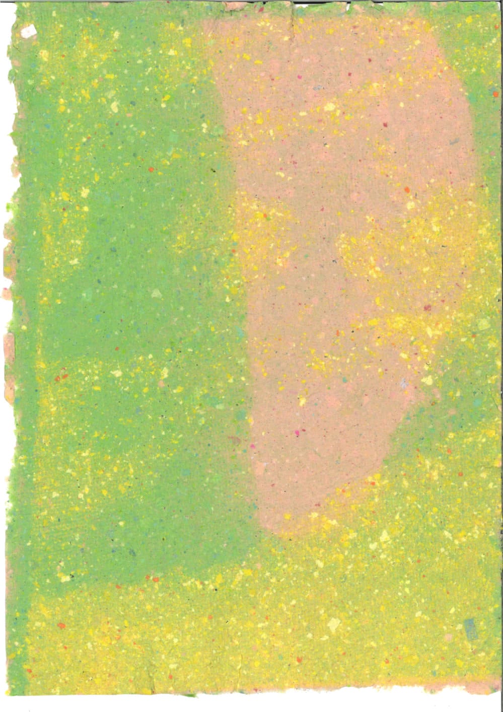 papier fait main, pendant un atelier à l'ésad d'amiens