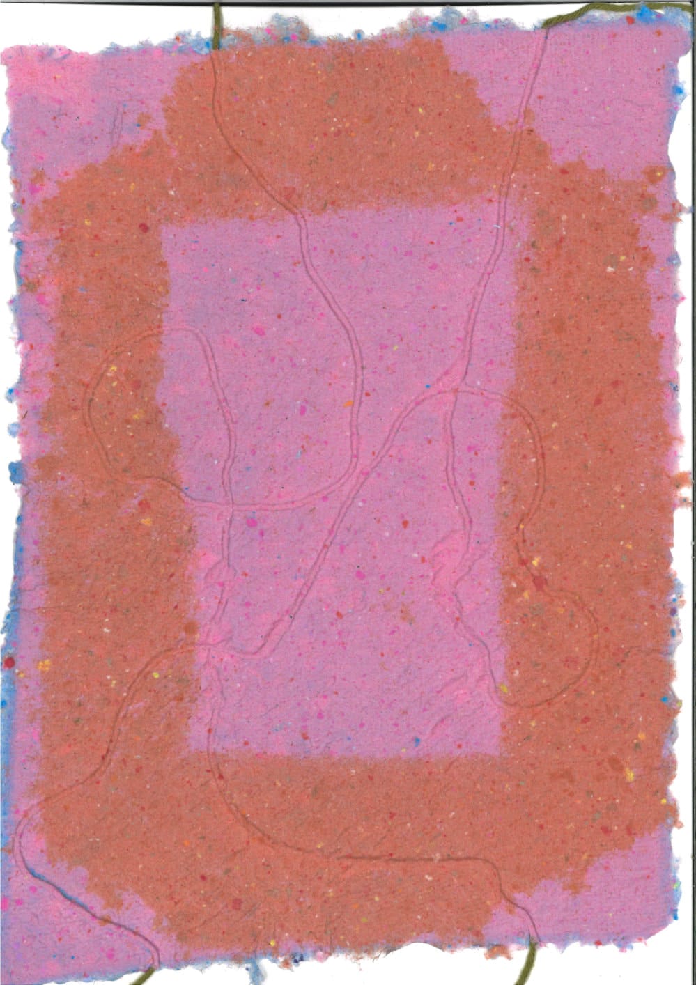 papier fait main, pendant un atelier à l'ésad d'amiens