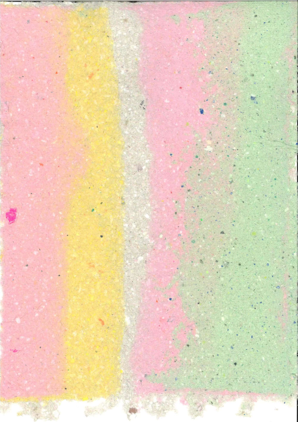 papier fait main, pendant un atelier à l'ésad d'amiens