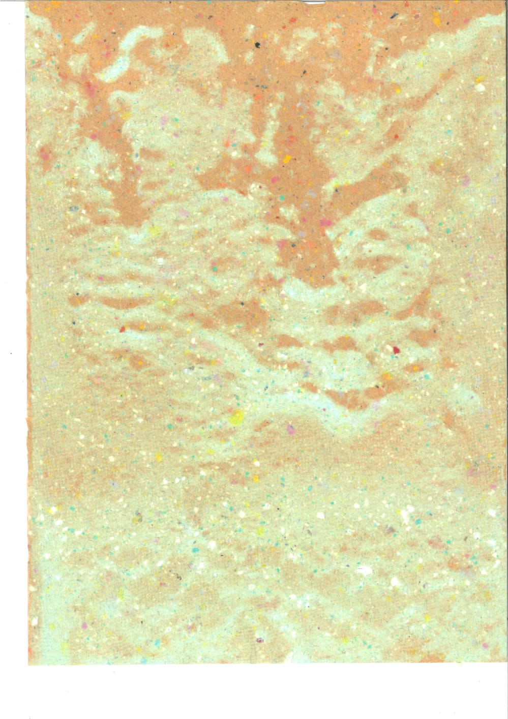 papier fait main, pendant un atelier à l'ésad d'amiens