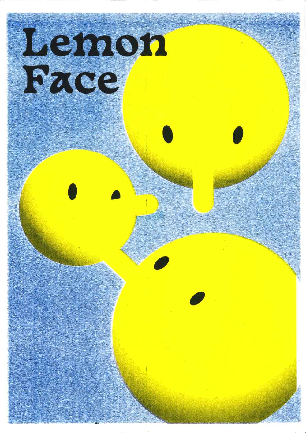 affiche tête de citron noël