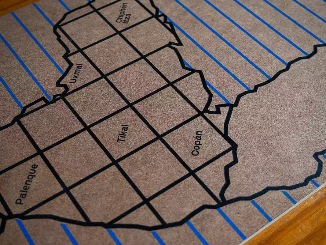 plateau de jeu du Temps des Mayas